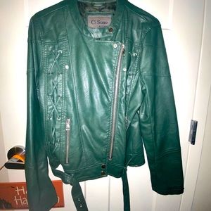 Ci Sono By Cavalini Leather Jacket
